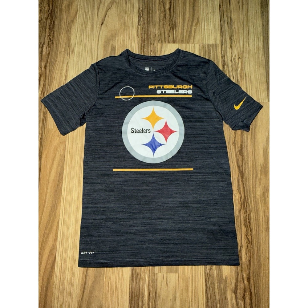 Pittsburgh Steelers NFL Nike Tee Dri-FIT Youth Tee Sz M Medium 10/12